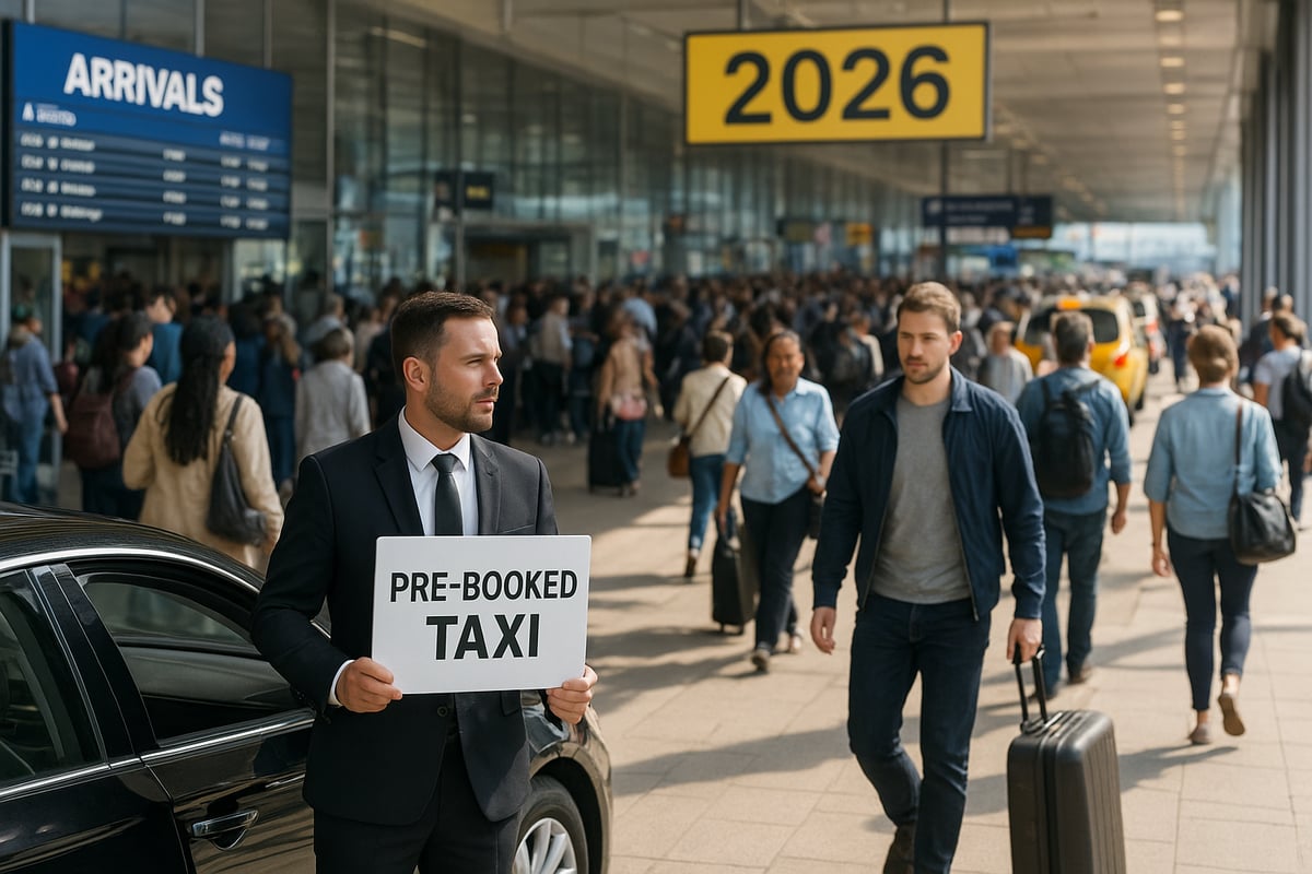 Illustration éditoriale — Mettre en ligne sa flotte de véhicules et minivans sur le portail Taxi2airport
